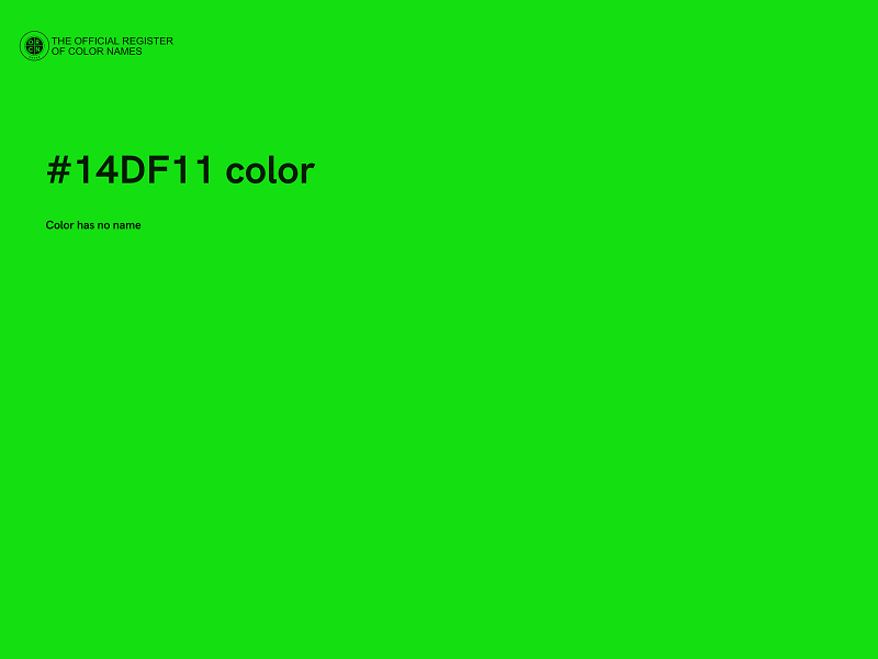#14DF11 color image