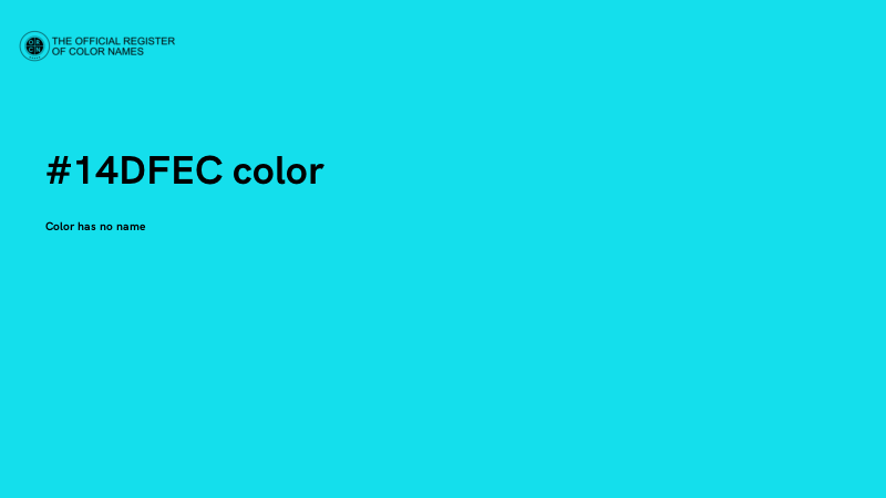 #14DFEC color image