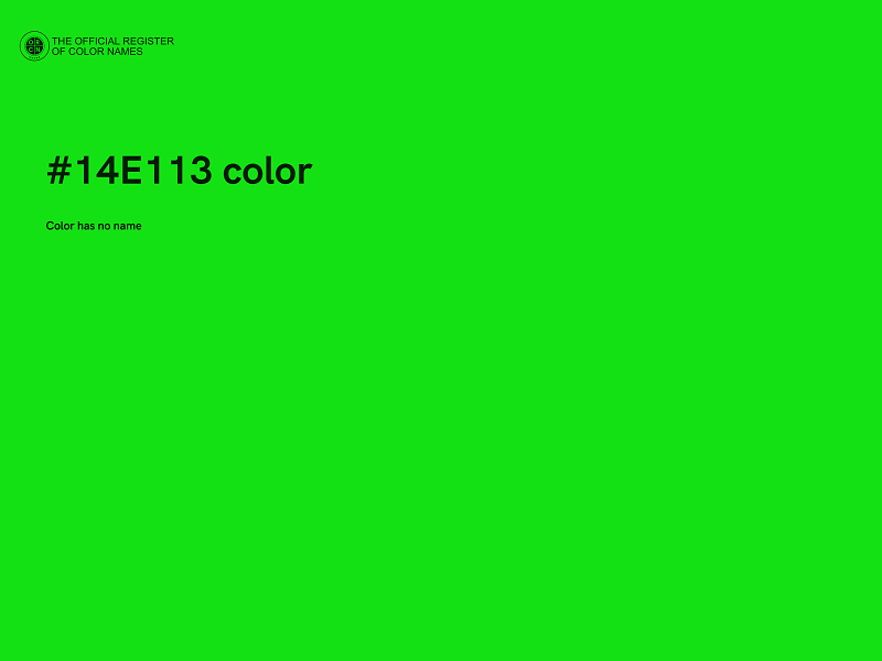 #14E113 color image