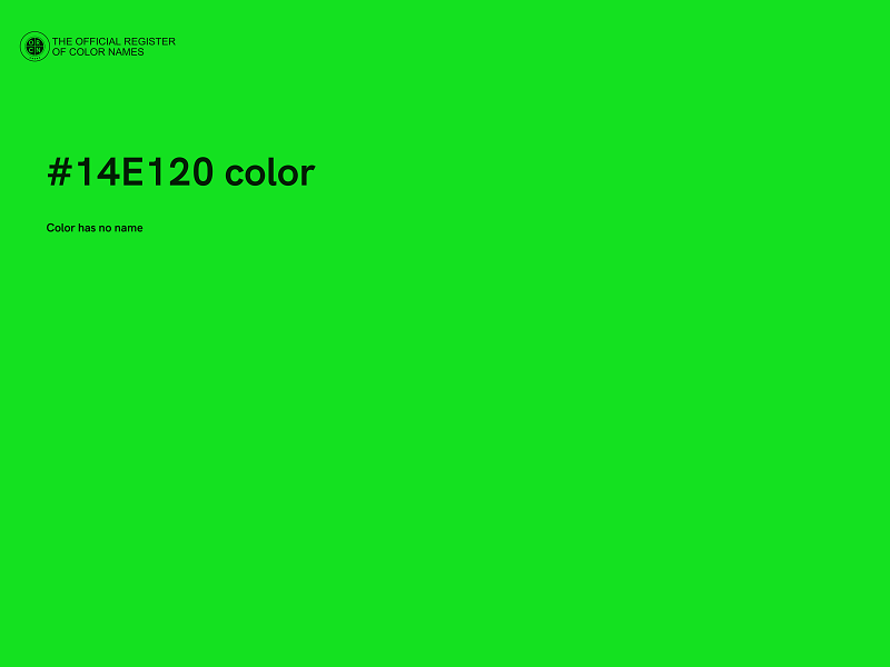 #14E120 color image