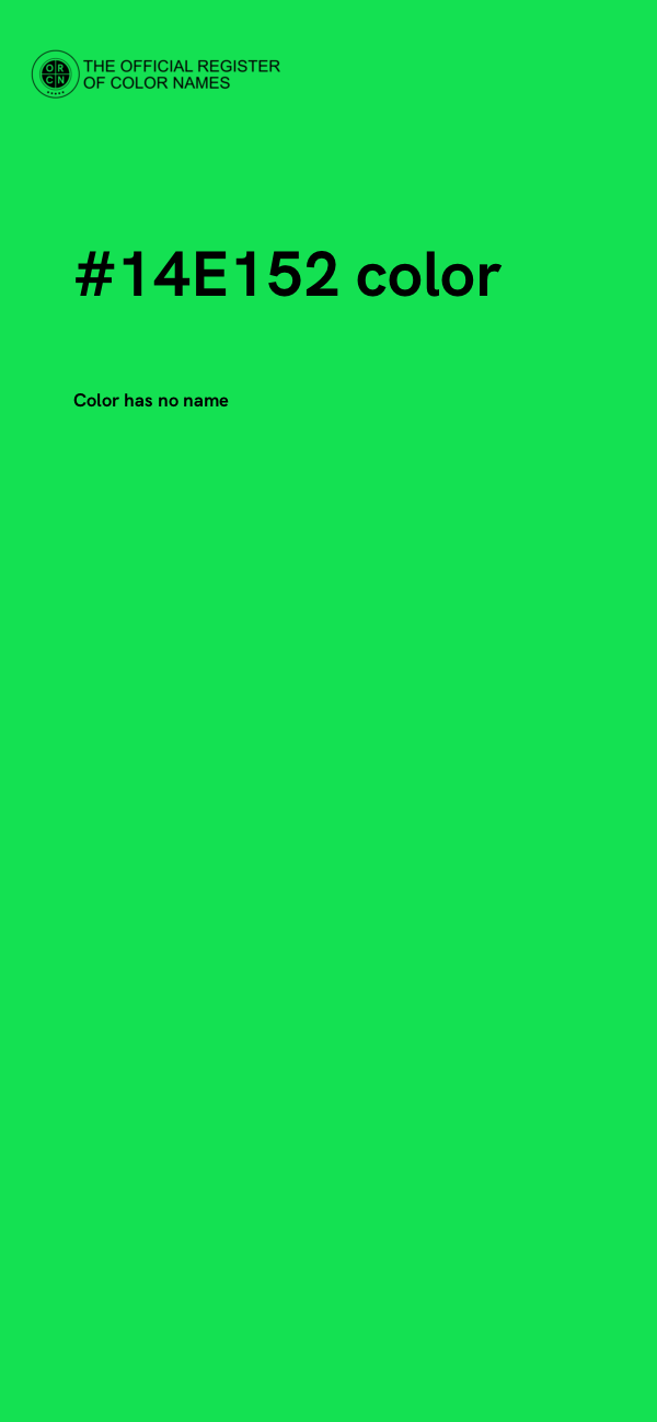 #14E152 color image