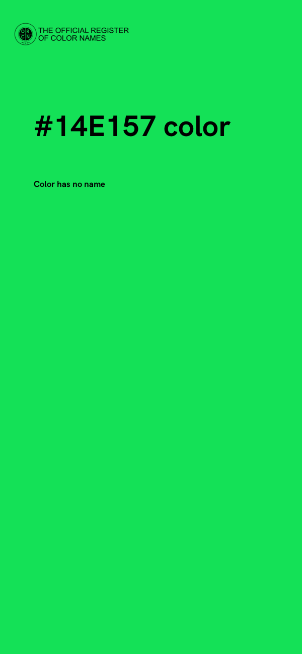 #14E157 color image