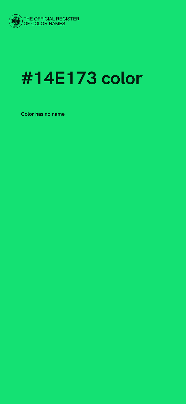 #14E173 color image