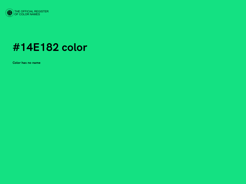 #14E182 color image