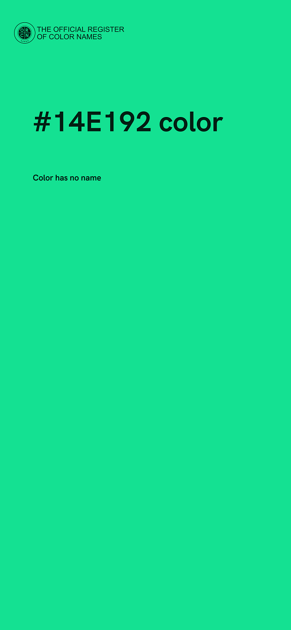 #14E192 color image
