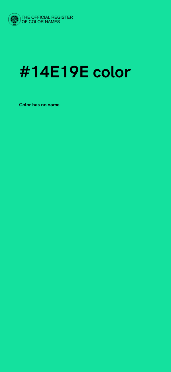 #14E19E color image