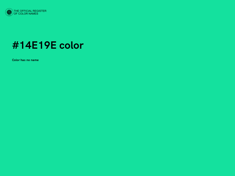 #14E19E color image