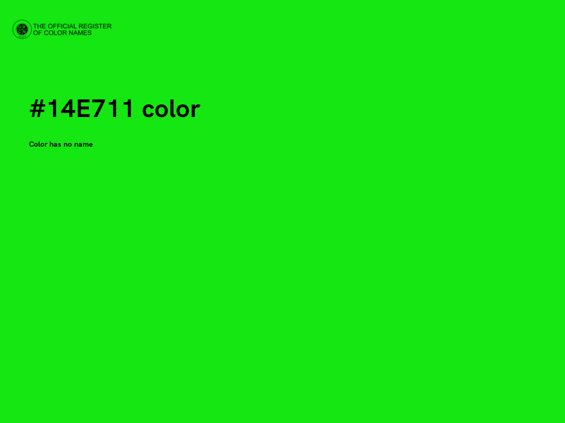 #14E711 color image