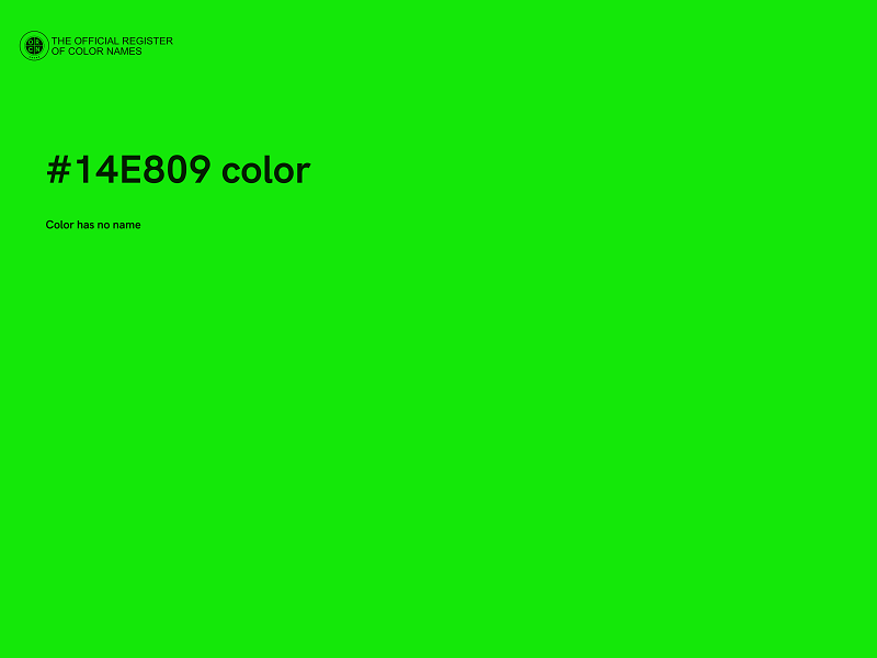 #14E809 color image