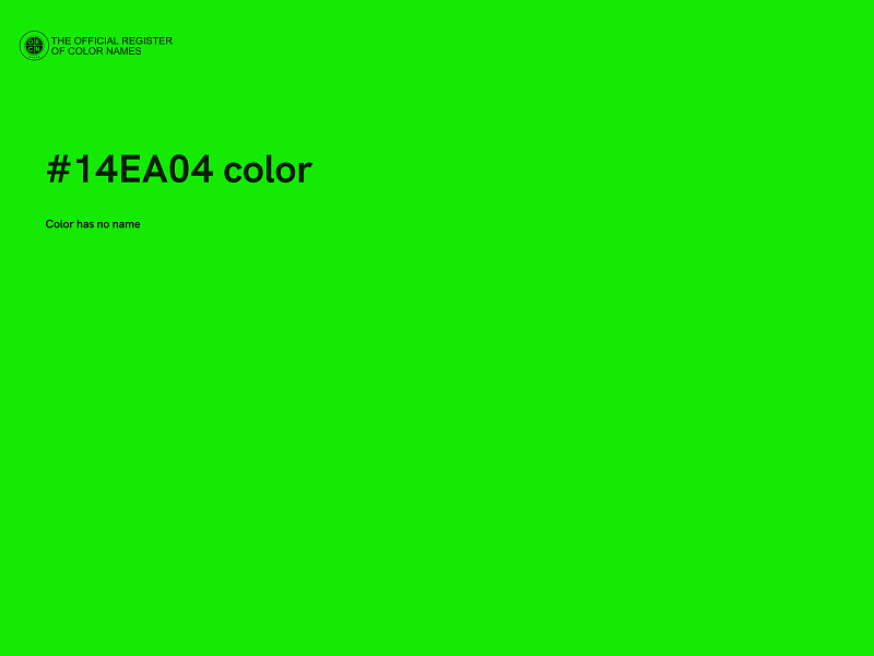 #14EA04 color image