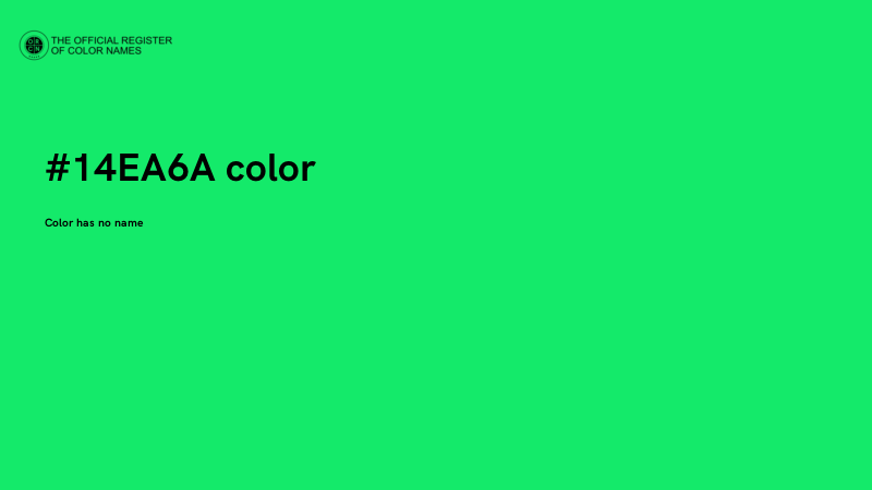 #14EA6A color image