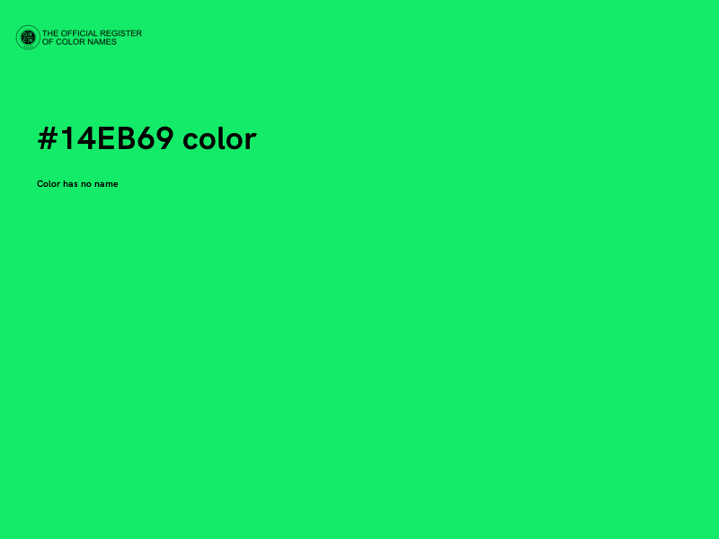 #14EB69 color image