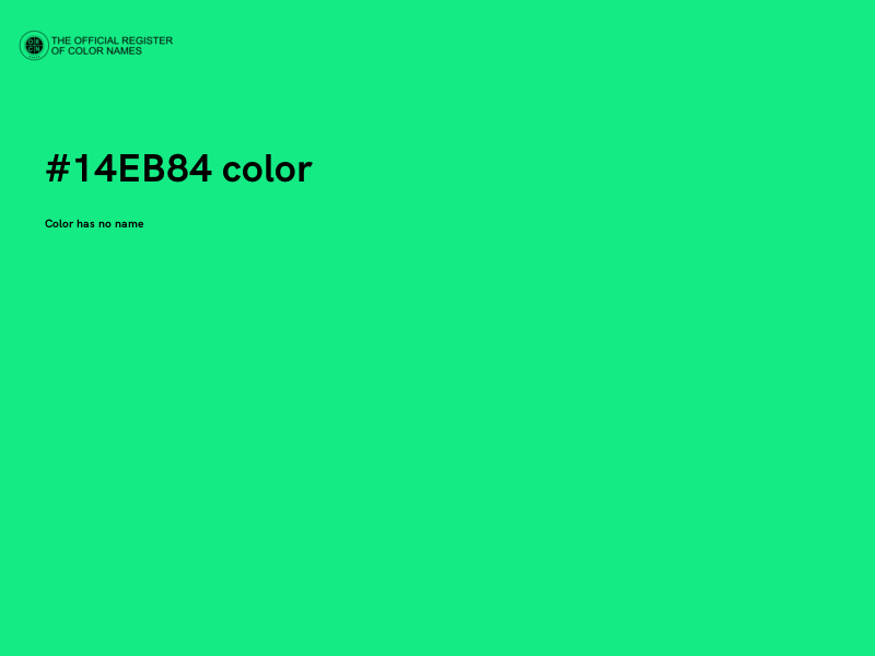 #14EB84 color image