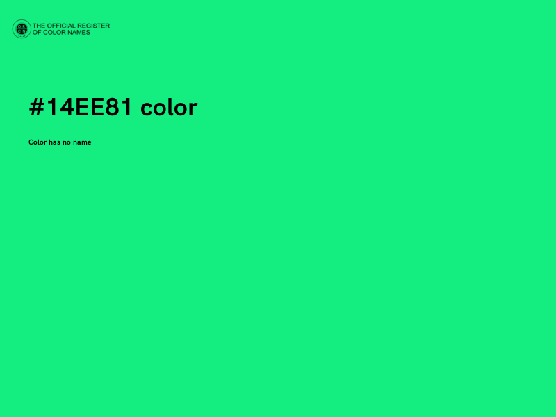 #14EE81 color image