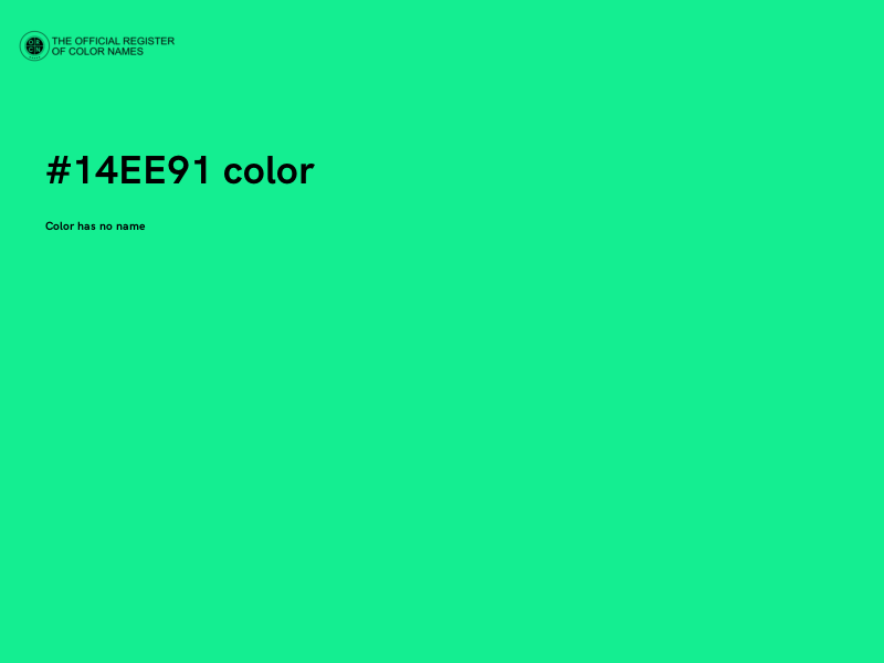 #14EE91 color image