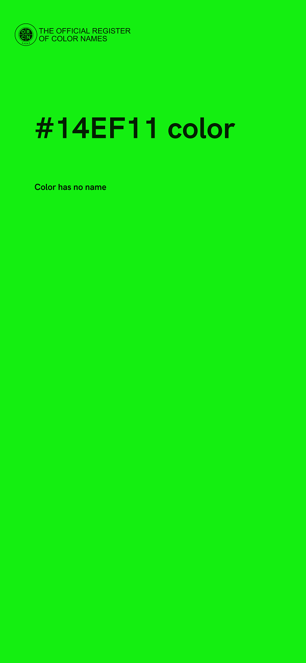 #14EF11 color image