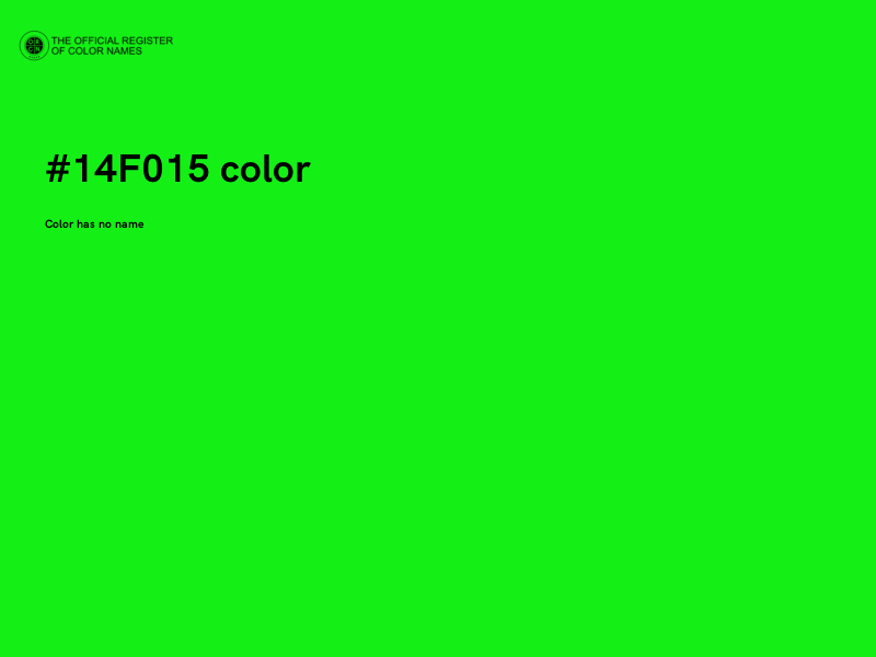 #14F015 color image