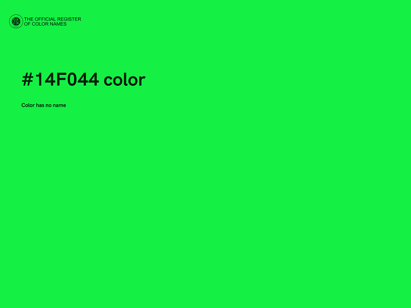 #14F044 color image