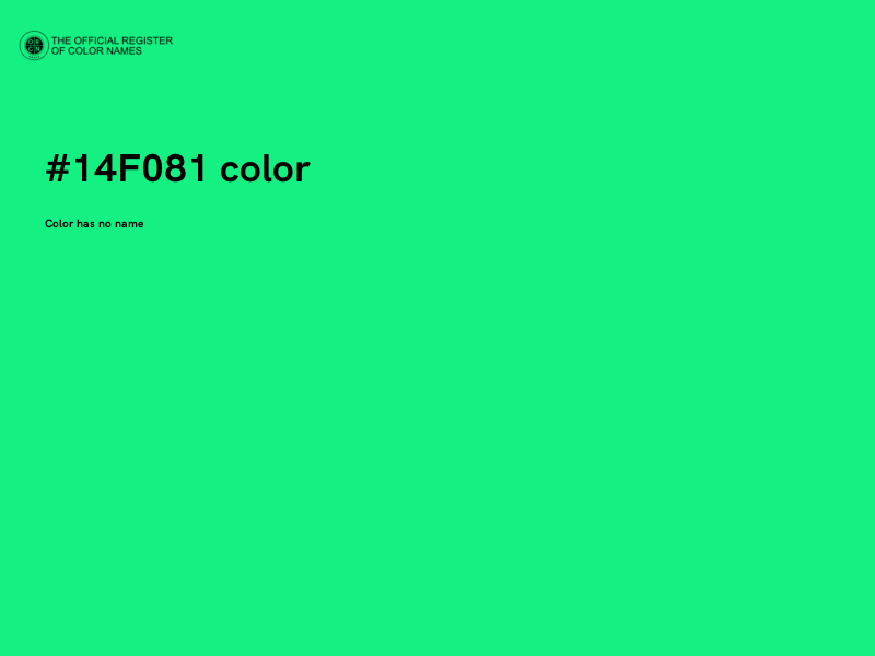 #14F081 color image