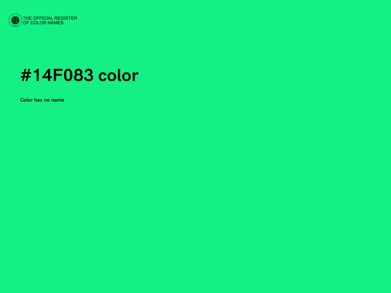 #14F083 color image