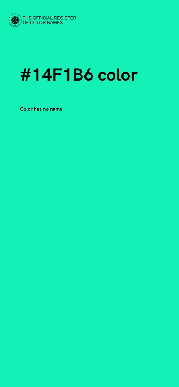 #14F1B6 color image