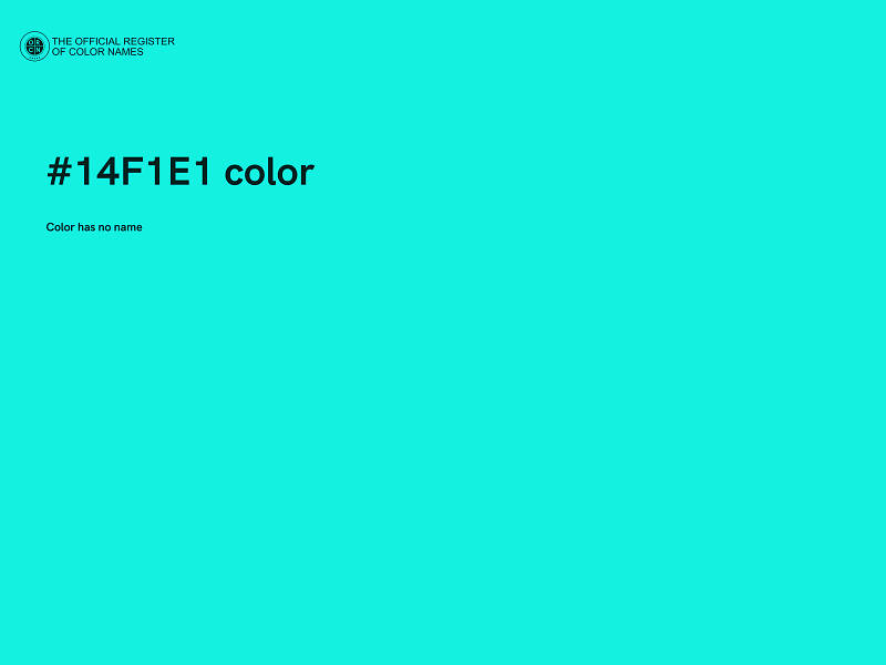 #14F1E1 color image