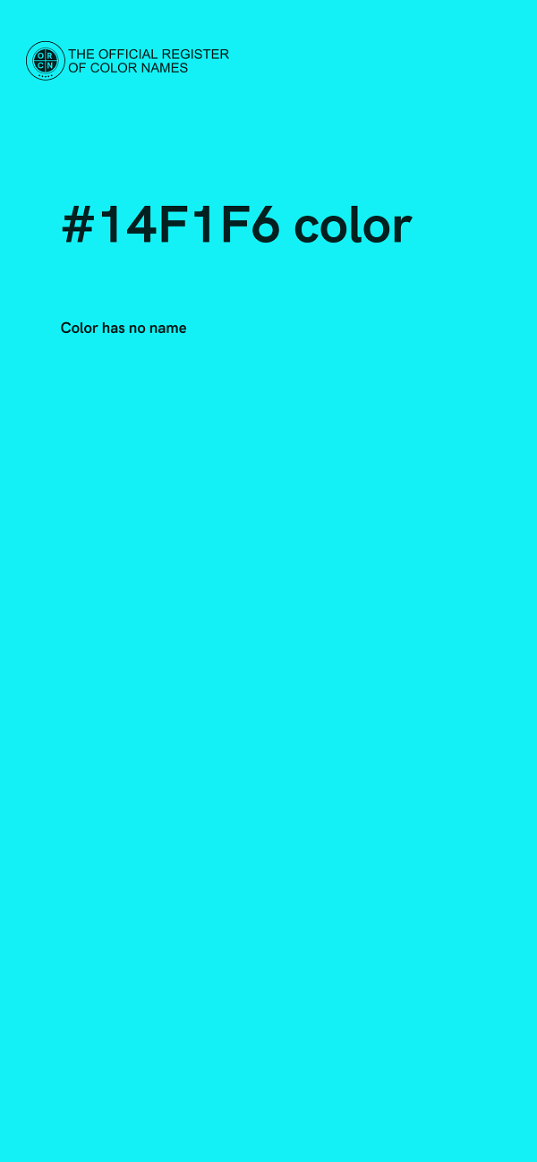 #14F1F6 color image