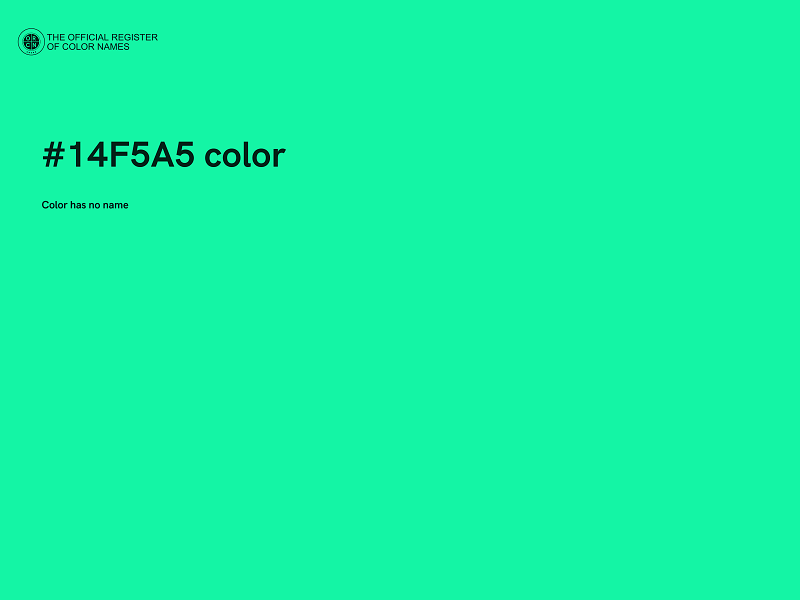 #14F5A5 color image