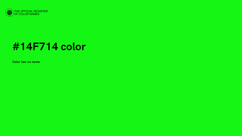 #14F714 color image