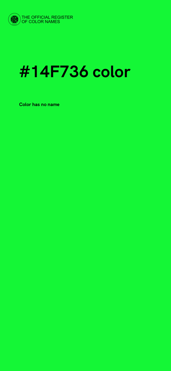 #14F736 color image