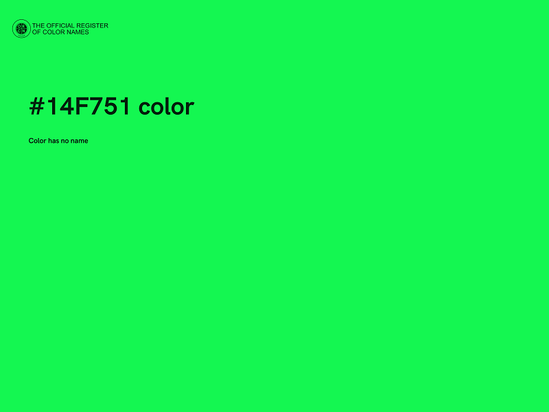 #14F751 color image