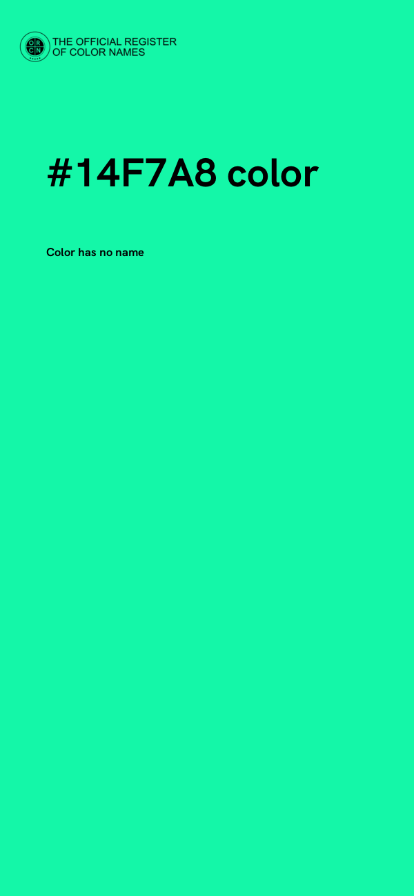 #14F7A8 color image