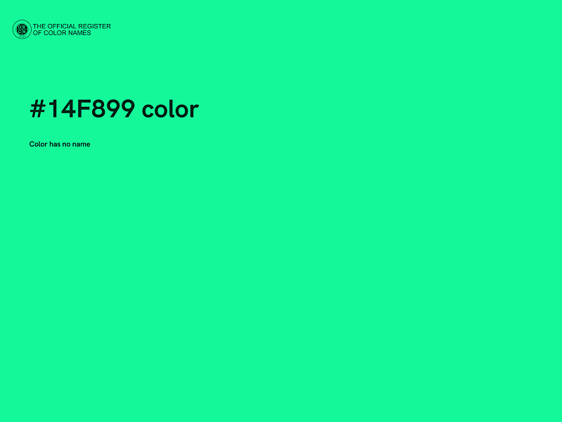 #14F899 color image