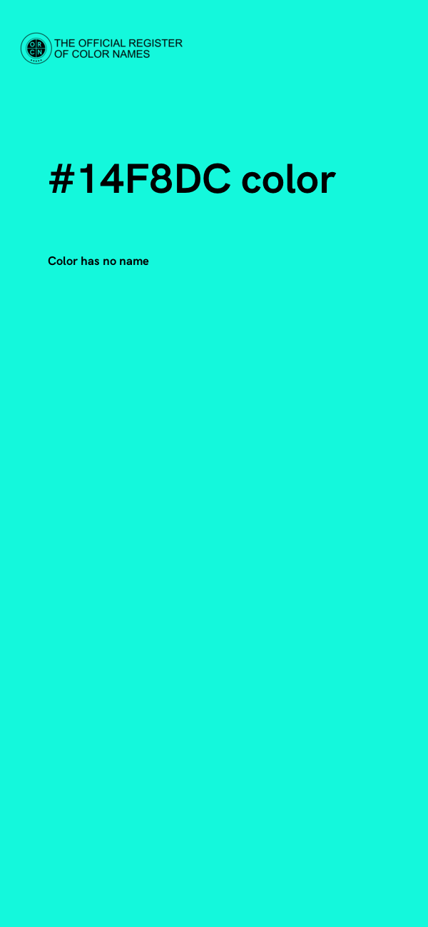 #14F8DC color image