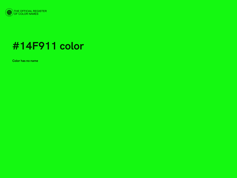 #14F911 color image