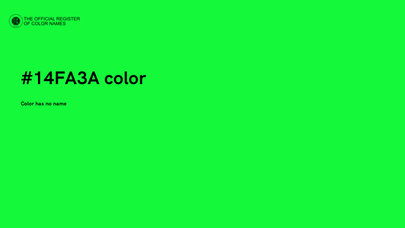 #14FA3A color image