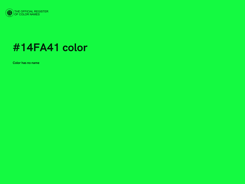 #14FA41 color image