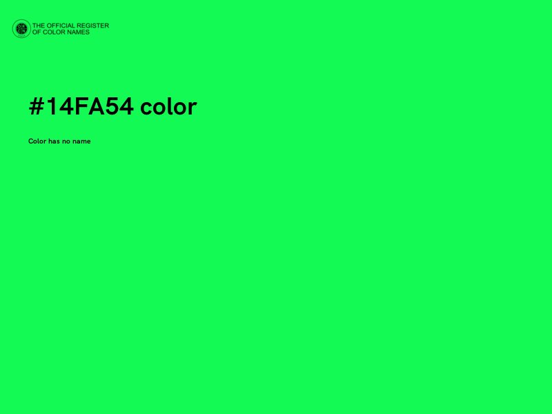 #14FA54 color image