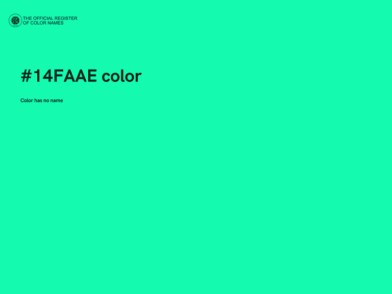 #14FAAE color image