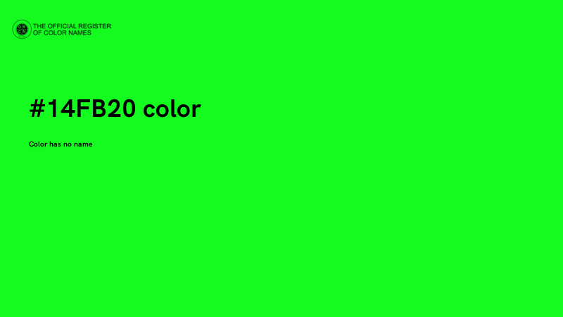 #14FB20 color image