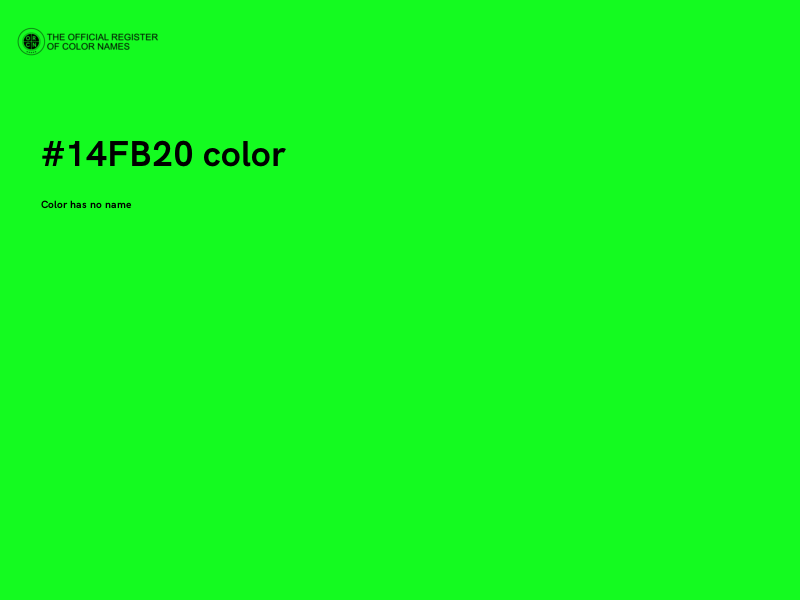 #14FB20 color image