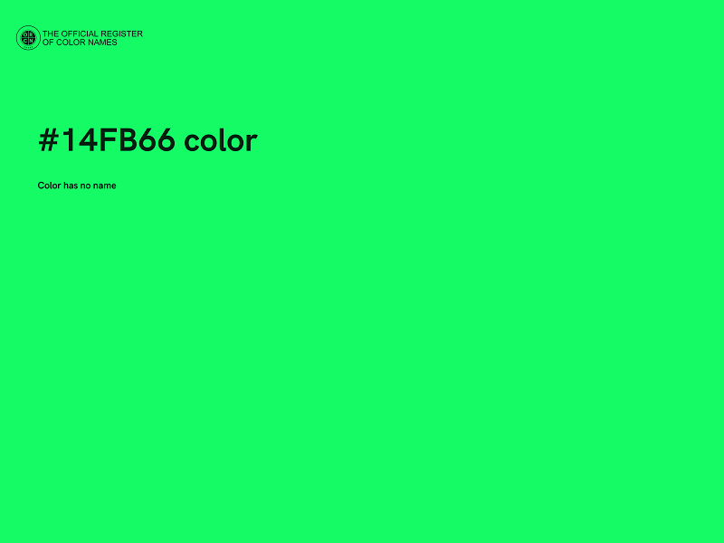 #14FB66 color image