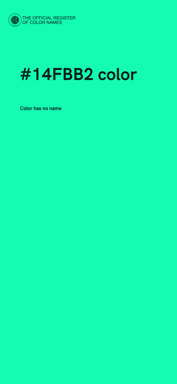 #14FBB2 color image