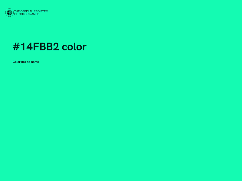 #14FBB2 color image