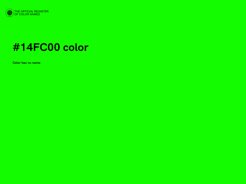 #14FC00 color image