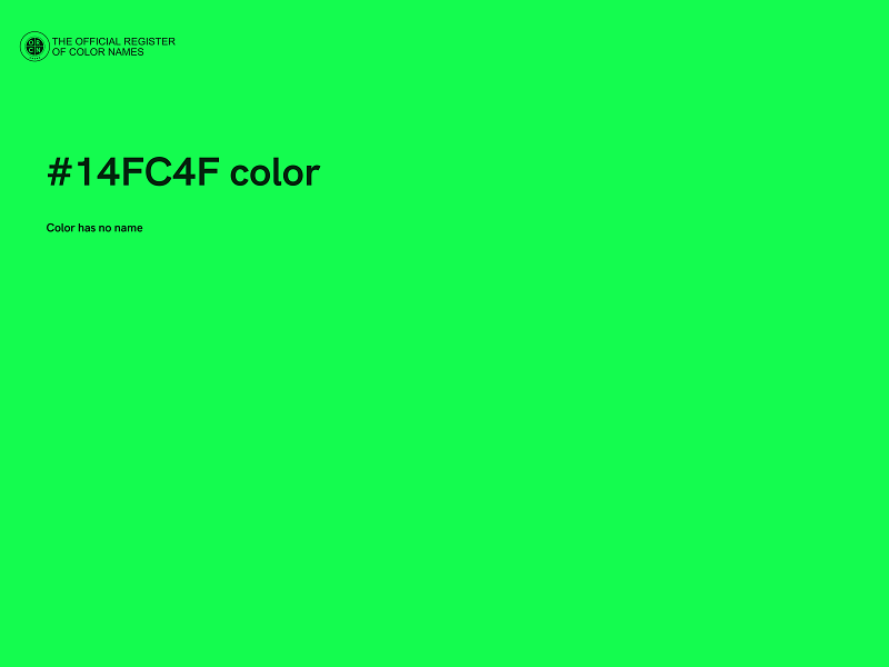 #14FC4F color image