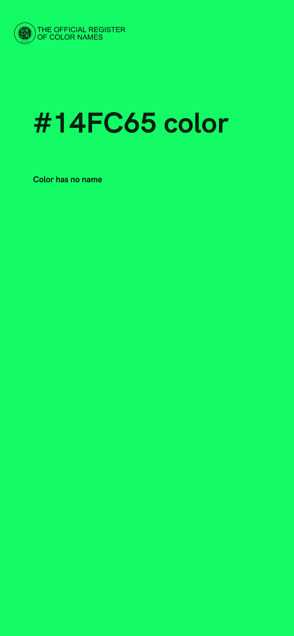 #14FC65 color image