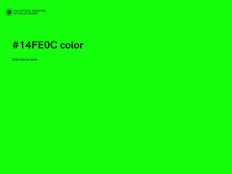 #14FE0C color image