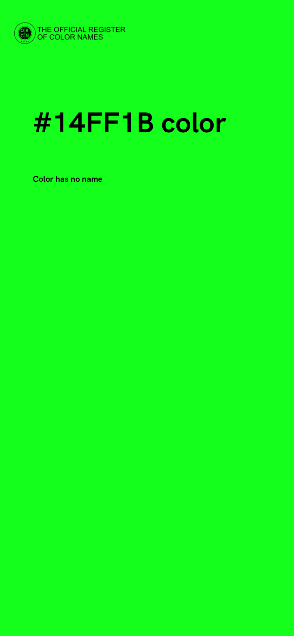 #14FF1B color image