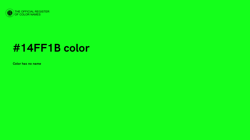 #14FF1B color image
